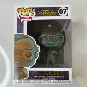 Funko Pop Stan Lee #07 Icons Patina Edition Marvel Creator Vinyl Figure